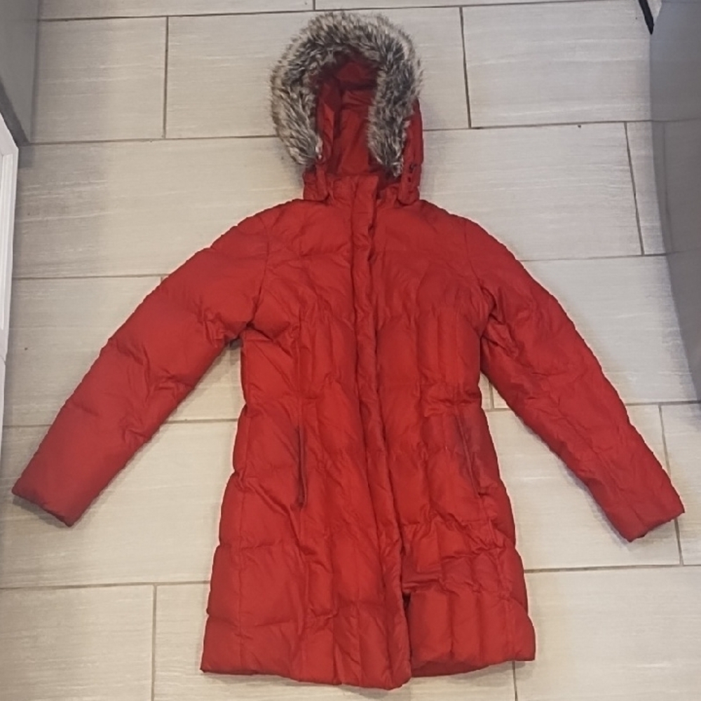 Eddie Bauer TALL Women's Red Hooded Parka